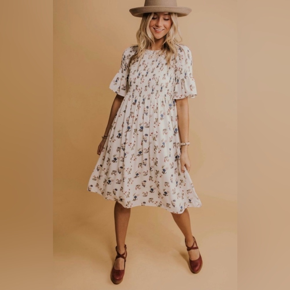 Roolee Susan Smock Floral Dress